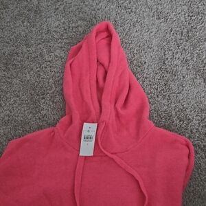 Pink hoodie sweater